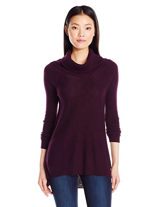 LAmade Women's London Turtle Neck Pullover, Pinot, S at Amazon Women’s Clothing store: