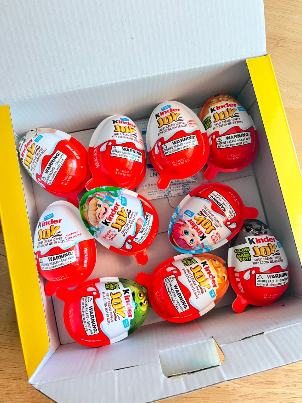 Kinder joy eggs