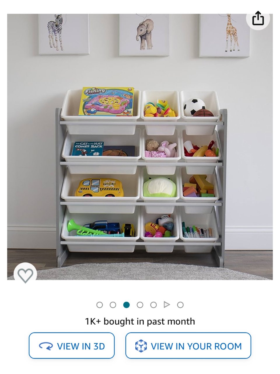 Kids Toy Organizer with 12 Storage Bins
