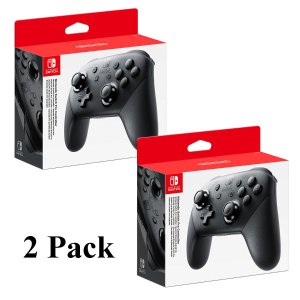 (2 Pack) Nintendo Switch Pro Controller - Black