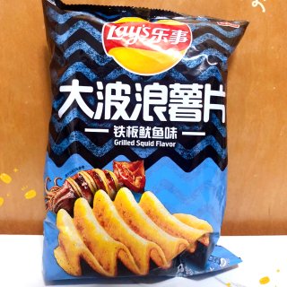 🌞乐事┊🍳铁板鱿鱼味🦑大波浪薯片...