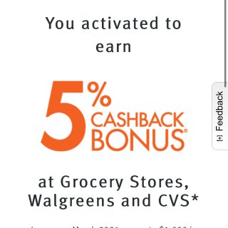 Discover CVS 5%!
