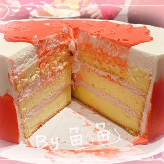 祝寿蛋糕--草莓奶油蛋糕...