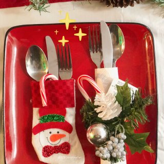 DIY圣诞餐桌🎄十刀以内解决圣诞cent...