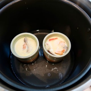 膳魔师焖烧锅食谱～嫩的滑口的鲜虾茶碗蒸...