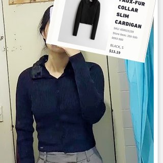 Girls Faux-Fur Collar Slim Cardigan | Girls Clearance | HollisterCo.com