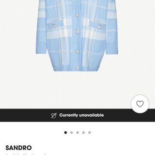 Sandro的浅蓝色开衫—春天的颜色...