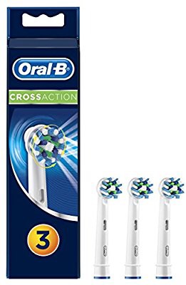 Oral-B Cross Action Electric Toothbrush Replacement Brush Heads Refill 电动牙刷头3个装