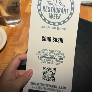 Tampa餐厅周｜Soho Sushi ...