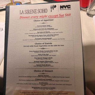 纽约餐馆周之 La sirene 法式餐...