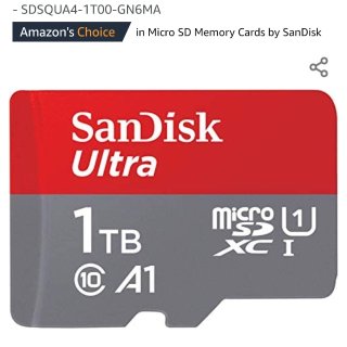 1TB Ultra MicroSDXC 存储卡