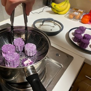 紫薯芋泥月饼✅中秋好味...