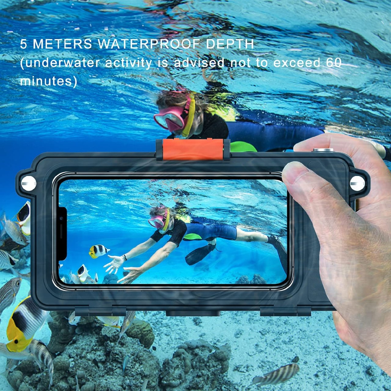 iPhone 通用防水壳，3米水下相机，...