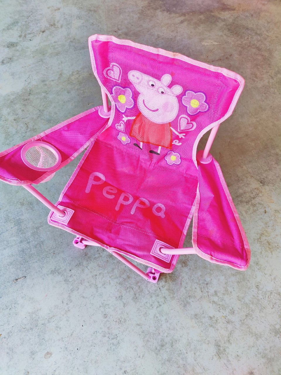 小女孩都喜欢的peppa pig露营椅...