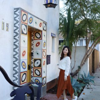 加州聖塔芭芭拉特色藝術房子，網美必拍色彩...