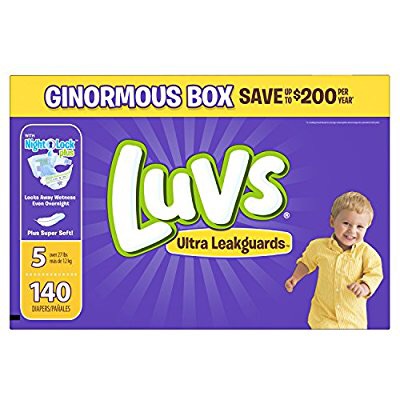 Luvs Ultra Leakguards 5号尿布 140片