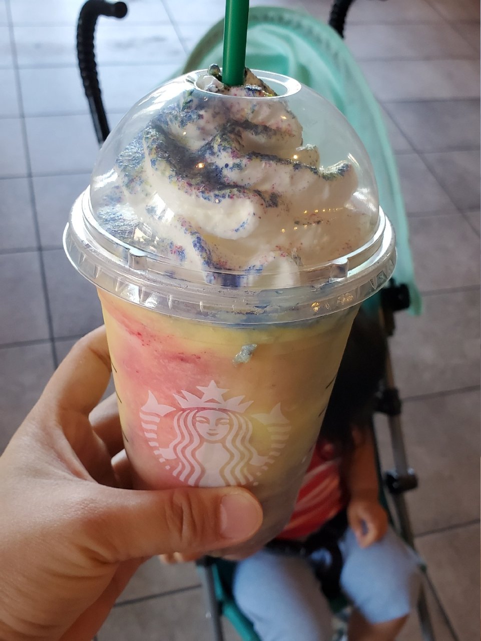 Starbucks tie-die Frappuccino