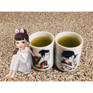 【2018倒计时打卡 day5】伊藤园抹茶 & 江户风陶瓷杯