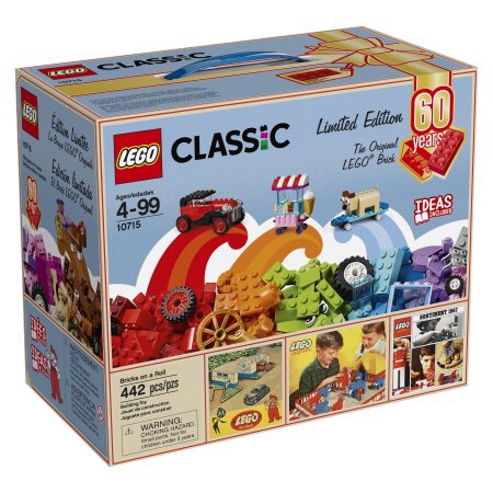 乐高10715纪念60周年限定装
LEGO Classic Bricks on a Roll 10715 - 60th Anniversary Limited Edition - Walmart.com