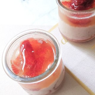 🍓草莓鸳鸯果冻+奶冻 | 草莓季甜点...
