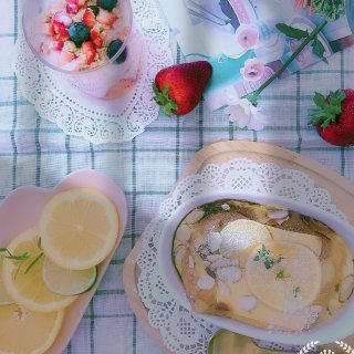 元气早餐法式厚吐司➕草莓酸奶🍓...