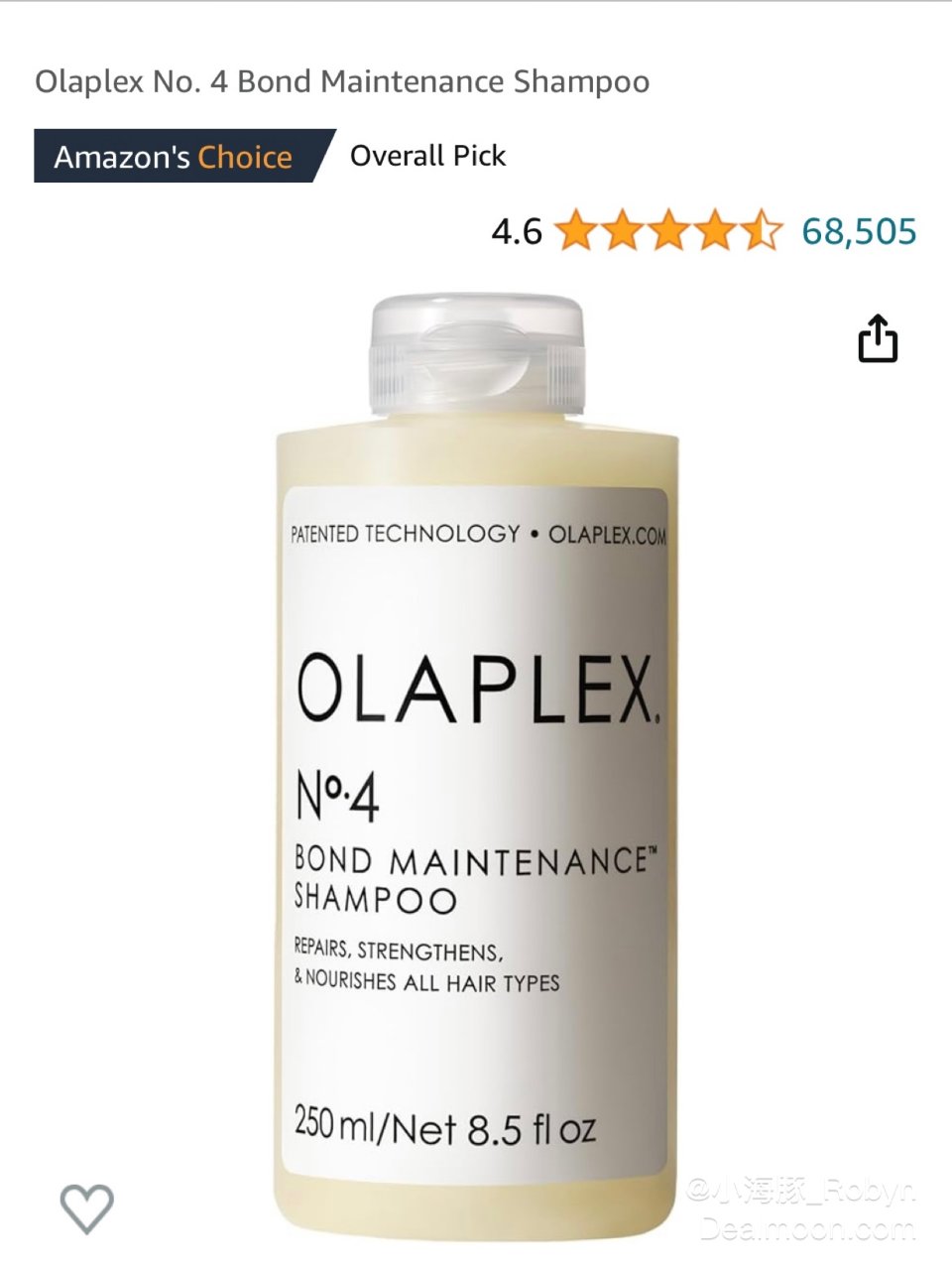 修护秀发｜Olaplex 4号洗发水...