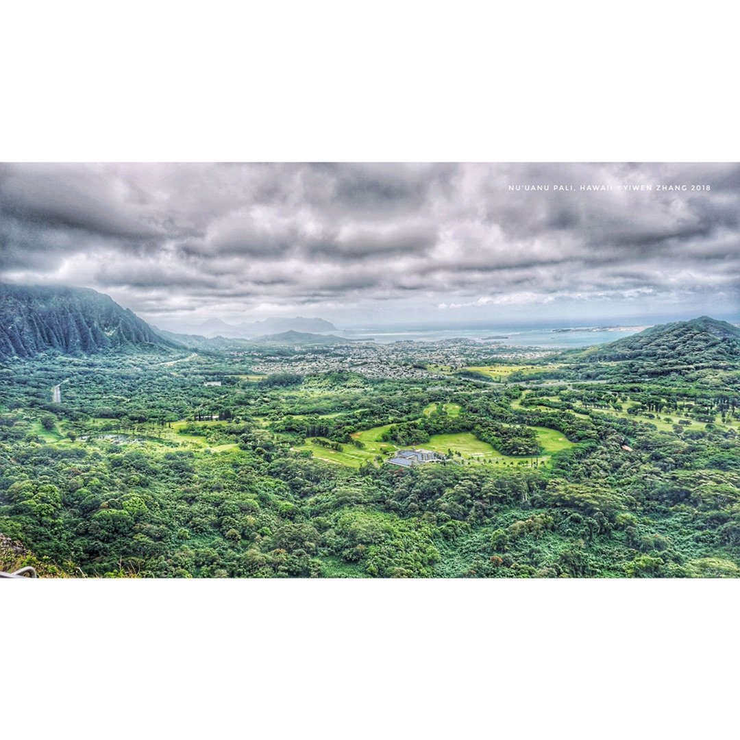 夏威夷Nu’uanu Pali+古兰牧场...