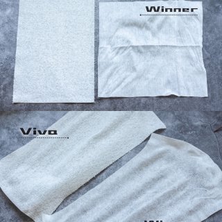 winner棉柔巾 vs. Viva厨房...