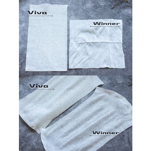 winner棉柔巾 vs. Viva厨房纸巾对比测评