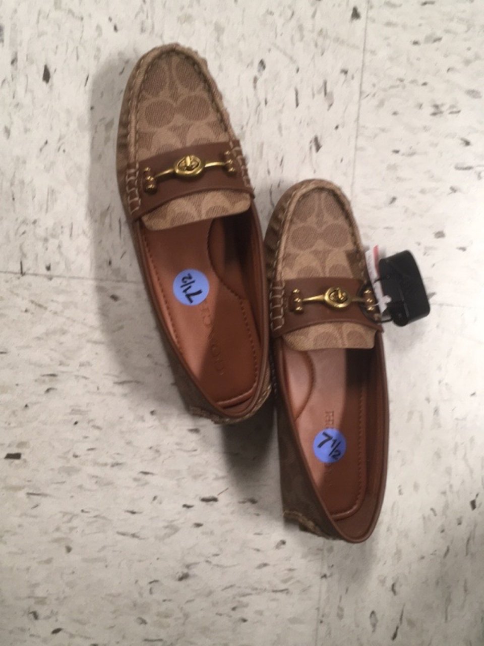 Coach 老花loafer 
