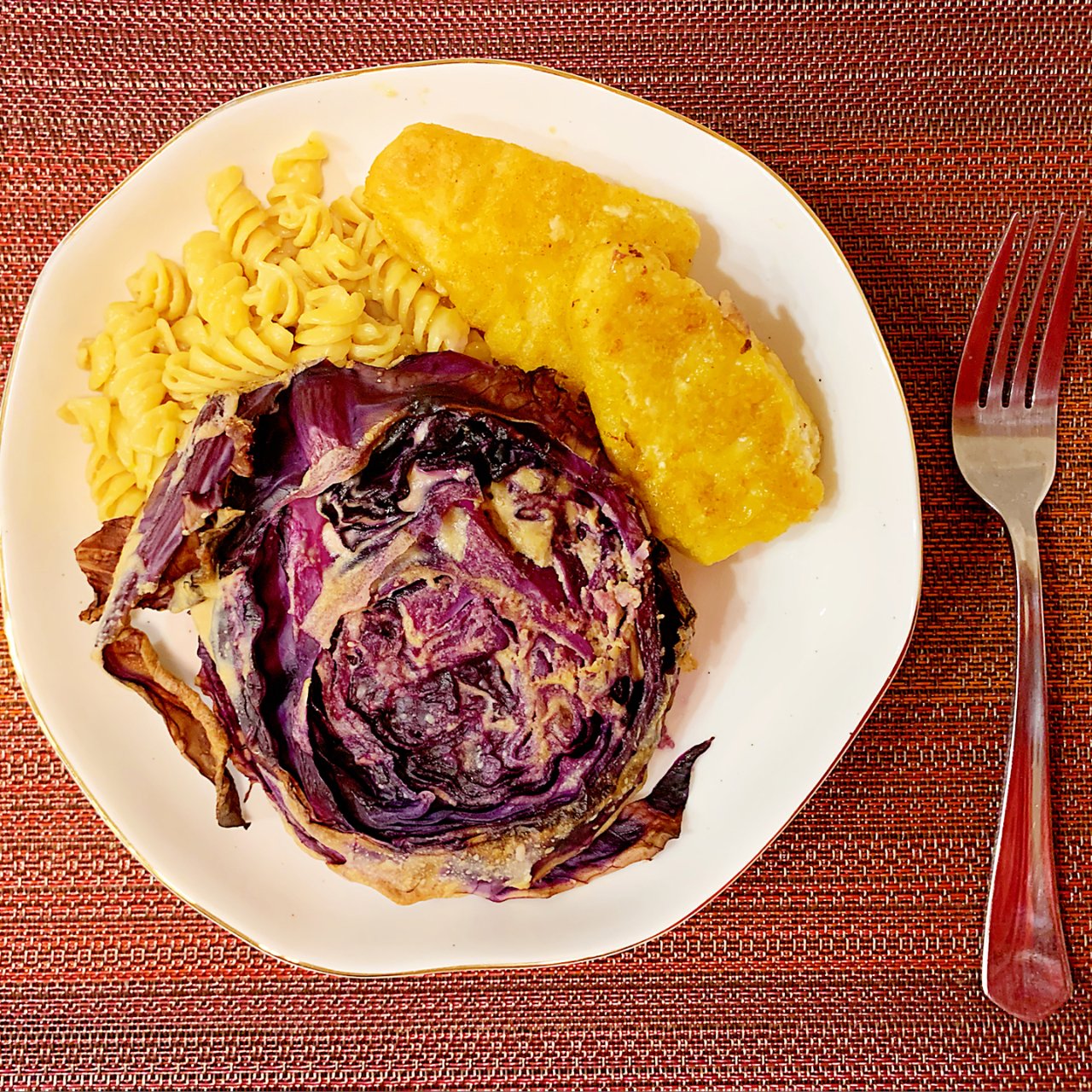 Purple cabbage “stea...