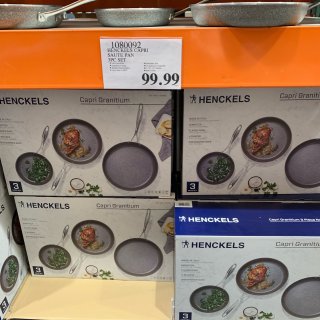 HENCKELS 亨克斯,Henckels Capri Granitium 3-Piece Non-Stick Skillet Set | Costco
