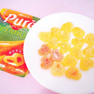 DHL直发【日本直邮】KANRO PURE Premium高级系列 心型果汁胶原蛋白软糖 哈密瓜口味 56g - 亚米网