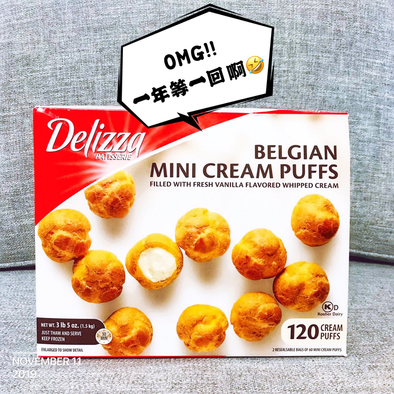 belgian mini cream puffs