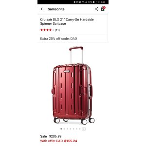 $155 Samsonite Cruisair DLX 21 Carry-On Hardside Spinner Suitcase Luggage & Backpacks - Carry-On Luggage - Macy s行李箱