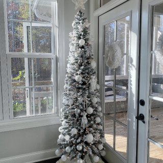 瘦版圣诞树🎄也好美...