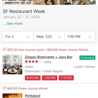 2020 SF 餐厅周🍴开放预定啦 ...