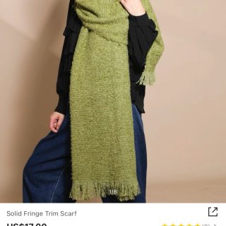 SHEIN 羊毛围巾和软乎乎的奶绿围巾...