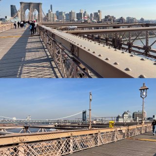 春游好去处👉雄伟壮观的布鲁克林桥👍...