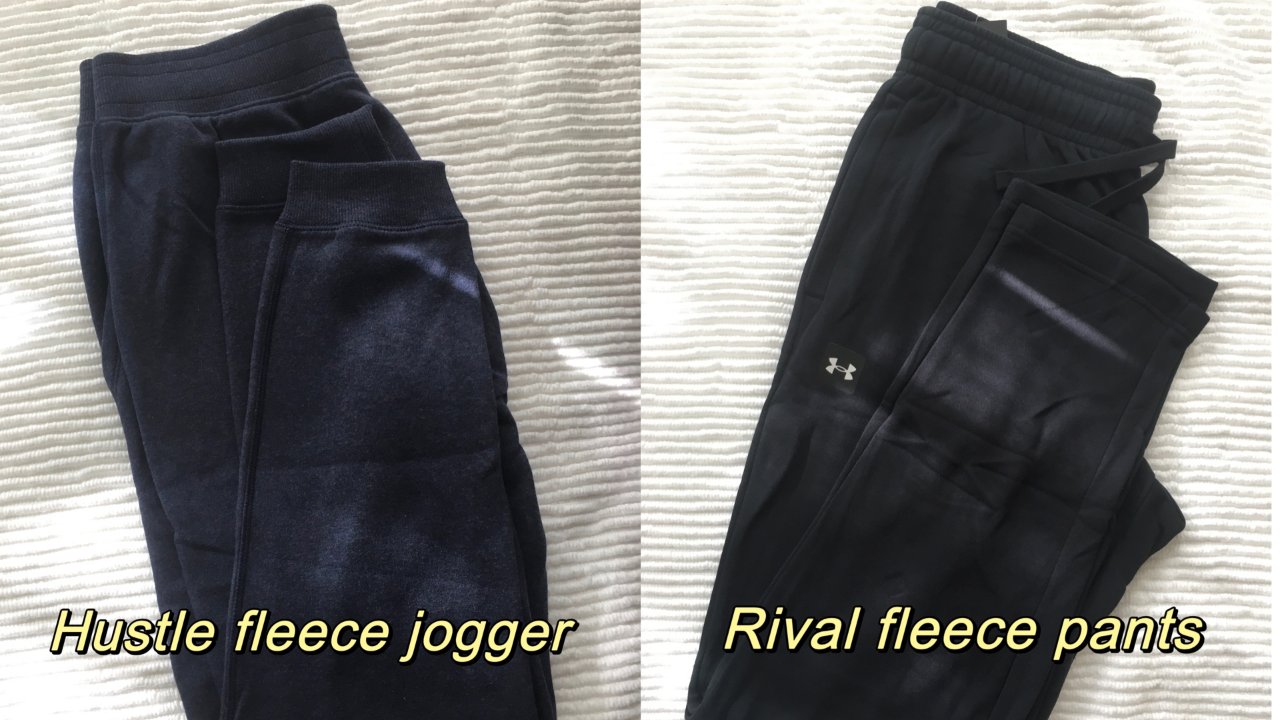 UA Rival Pants vs Hustle Jogger哪条裤子更好穿？