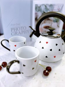 与爱人的午后品茶时光 - 情人节主题茶壶套装