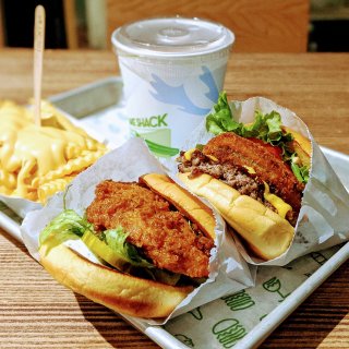 chick’n burger,Shake stack burger
