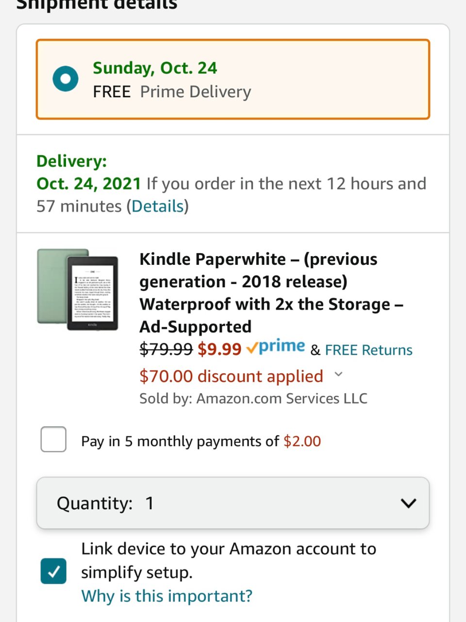 Amazon Kindle Paperw...