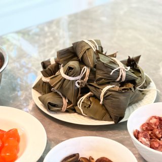 咸蛋黄香菇肉粽-端午节仪式感...