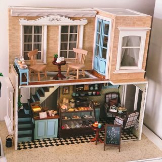 DIY超美超精致的咖啡小屋☕️🍰...
