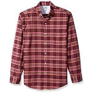 $11.94 IZOD Oxford Plaid 男子长袖衬衫