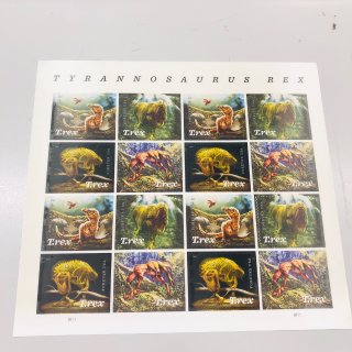 美国邮票,2019,恐龙元素