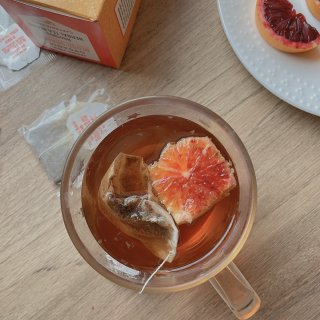 有机血橙茶，暖暖的感觉...