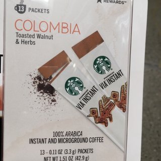Starbucks 星巴克,via instant,Costco购物清单