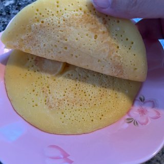 简单自制食谱｜玉米面牛奶松饼🥞...